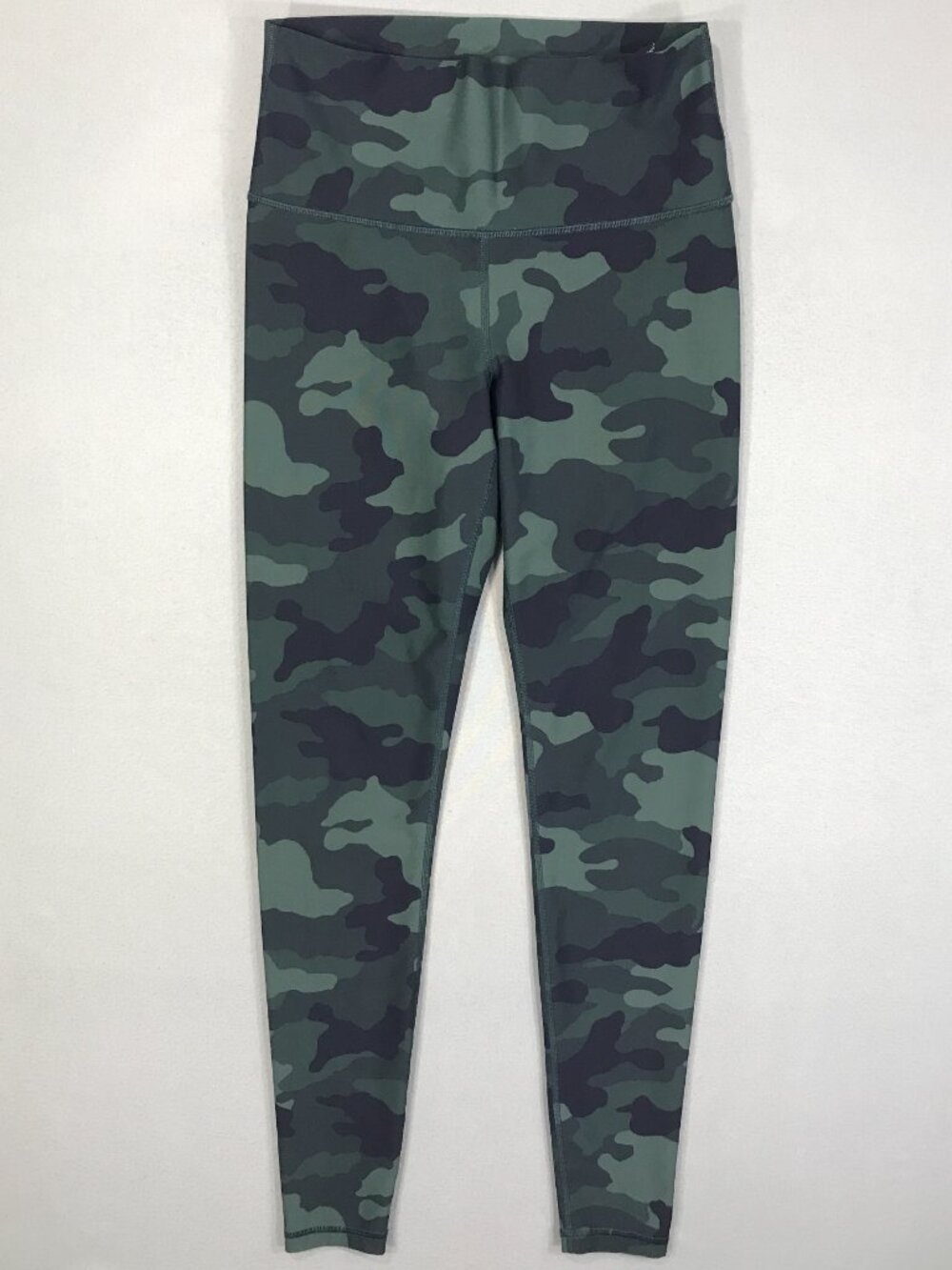Old Navy Active Leggings Women's Small Green Camo Pull On Powersoft High-Rise
